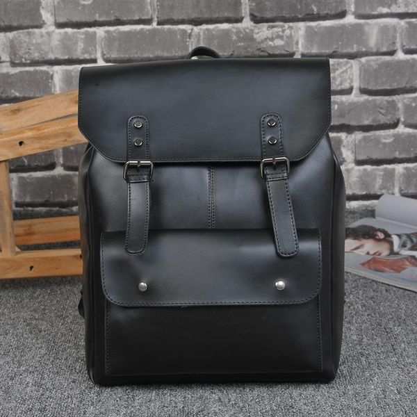 backpack vintage men hasp england style fashion retro crazy horse pu leather backpacks men's school bag mochila male bolsa sac
backpack vintage men hasp england style fashion retro crazy horse pu leather backpacks men's school bag mochila male bolsa sac
