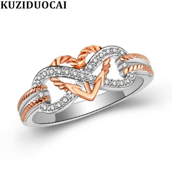 wedding rings kuziduocai fashion jewelry zircon stainless steel concentric knot unlimited love bride party for women r-847, Slivery;golden
wedding rings kuziduocai fashion jewelry zircon stainless steel concentric knot unlimited love bride party for women r-847, Slivery;golden