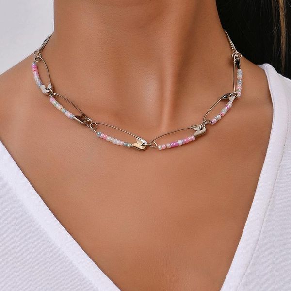 chokers alyxuy ins colorful bead paper clip neckchain sweet choker punk hip hop street chain handmade fashion necklace for women gift, Golden;silver
chokers alyxuy ins colorful bead paper clip neckchain sweet choker punk hip hop street chain handmade fashion necklace for women gift, Golden;silver