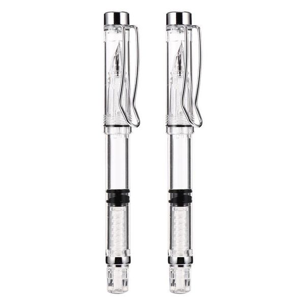 2pcs transparent calligraphy pens writing school stationery with ink absorber fountain
2pcs transparent calligraphy pens writing school stationery with ink absorber fountain
