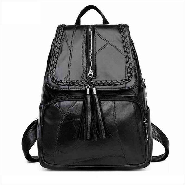 retro fashion zipper ladies backpack pu leather tassel school bag shoulder for youth bags
retro fashion zipper ladies backpack pu leather tassel school bag shoulder for youth bags