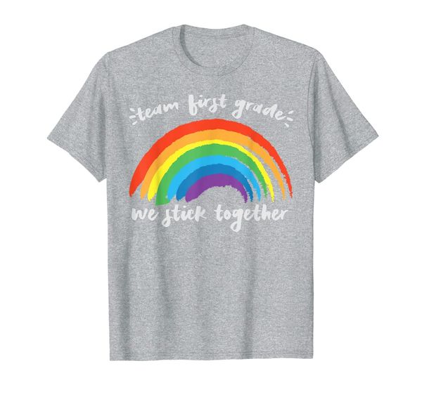team first grade we stick together rainbow teacher student t-shirt, White;black
team first grade we stick together rainbow teacher student t-shirt, White;black