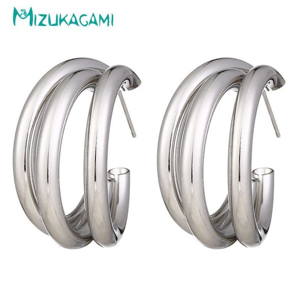 stud earrings jewelry for women gold round zinc alloy metal fashion aretes de mujer modernos 2021, Golden;silver 
stud earrings jewelry for women gold round zinc alloy metal fashion aretes de mujer modernos 2021, Golden;silver