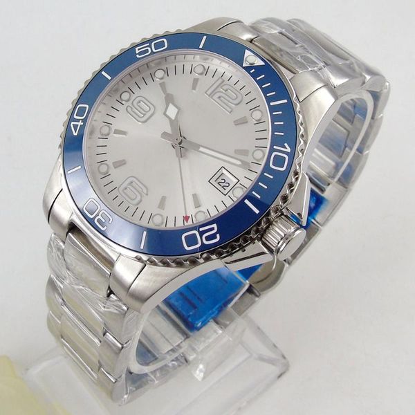 wristwatches 40mm sub case blue ceramic bezel mechanical mens watch luminous silver dial 21 jewels miyota 8215 bracelet date sapphire glass, Slivery;brown
wristwatches 40mm sub case blue ceramic bezel mechanical mens watch luminous silver dial 21 jewels miyota 8215 bracelet date sapphire glass, Slivery;brown