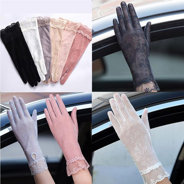 five fingers gloves female mid-long summer lace cycling bicycle thin touch screen driving sunscreen bike sleeve for women silk, Blue;gray
five fingers gloves female mid-long summer lace cycling bicycle thin touch screen driving sunscreen bike sleeve for women silk, Blue;gray