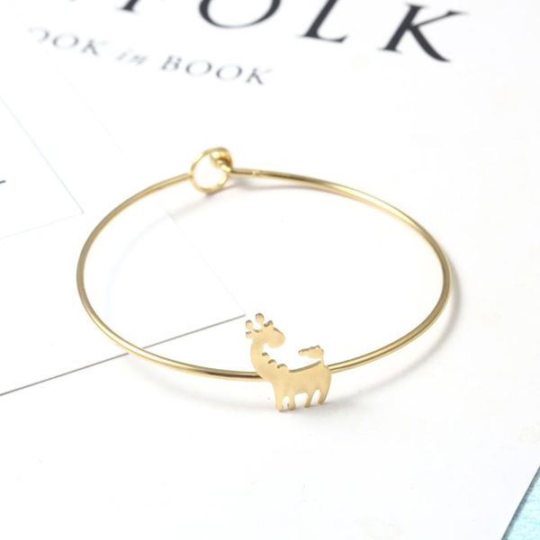 animal stainless steel giraffe bracelet ladies charm girl amulet simple fashion jewelry wholesale bangle, Black
animal stainless steel giraffe bracelet ladies charm girl amulet simple fashion jewelry wholesale bangle, Black