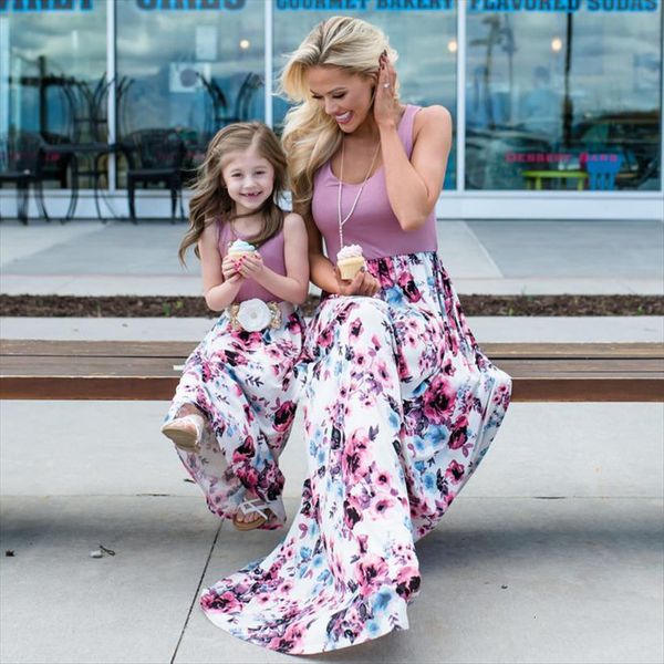 mother daughter family matching clothes women dress outfits sleeveless long summer mom girl and me, Black;gray
mother daughter family matching clothes women dress outfits sleeveless long summer mom girl and me, Black;gray