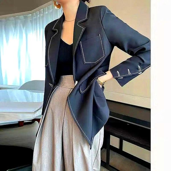 women's suits & blazers women's blazer korea fashion black one botton casual jacket women clothing spring autumn coat sy141, White;black
women's suits & blazers women's blazer korea fashion black one botton casual jacket women clothing spring autumn coat sy141, White;black