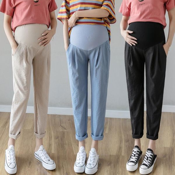 maternity bottoms spring autumn cotton linen pants pregnancy home casual straight loose belly clothes for pregnant women trousers, White
maternity bottoms spring autumn cotton linen pants pregnancy home casual straight loose belly clothes for pregnant women trousers, White