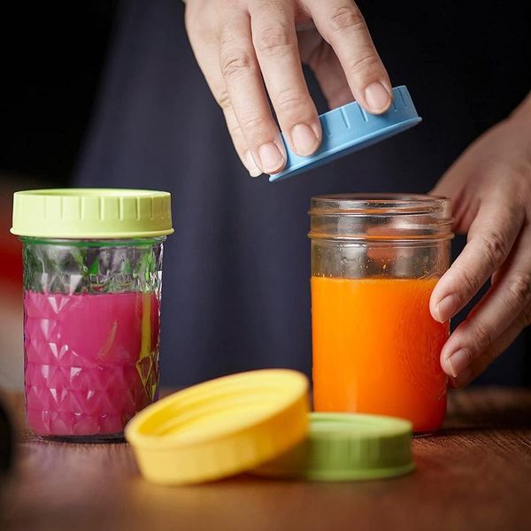 kitchen storage & organization 16 pcs plastic mason jar lids for regular mouth 70mm food grade colored caps mason/canning jars
kitchen storage & organization 16 pcs plastic mason jar lids for regular mouth 70mm food grade colored caps mason/canning jars