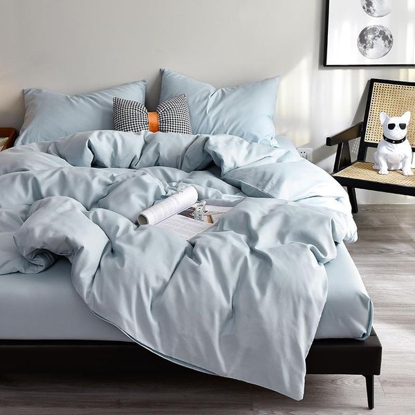 3/4 pcs bedding set king size duvet cover bed sheet pillowcase solid color double beddings and sets
3/4 pcs bedding set king size duvet cover bed sheet pillowcase solid color double beddings and sets