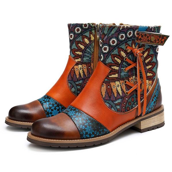 boots bohemian low heel vintage patchwork women's ankle cowboy western pu floral print, Black
boots bohemian low heel vintage patchwork women's ankle cowboy western pu floral print, Black