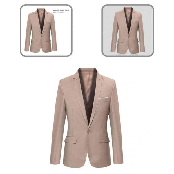 men's suits & blazers suit coat single button lapel jacket breasted skin-touch business blazer, White;black
men's suits & blazers suit coat single button lapel jacket breasted skin-touch business blazer, White;black