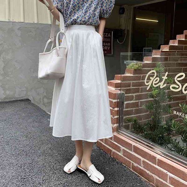 skirts summer korean new high-waist thin solid color ladies a-line all-match casual chic fashion gentle kxno, Black
skirts summer korean new high-waist thin solid color ladies a-line all-match casual chic fashion gentle kxno, Black