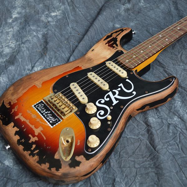 hand-made old srv st electric guitar ,body alder pickup sss glod hardware serious relic st guitar
hand-made old srv st electric guitar ,body alder pickup sss glod hardware serious relic st guitar