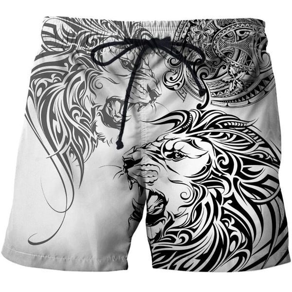 men's shorts lion series tattoo 3d print mens elastic waist summer beach streetwear harajuku casual quick dry baggys 001, White;black
men's shorts lion series tattoo 3d print mens elastic waist summer beach streetwear harajuku casual quick dry baggys 001, White;black