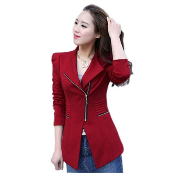 women's suits & blazers ladies and coat plus size office work long sleeve yellow slim small suit outwear zipper blazer jackets women fe, White;black
women's suits & blazers ladies and coat plus size office work long sleeve yellow slim small suit outwear zipper blazer jackets women fe, White;black