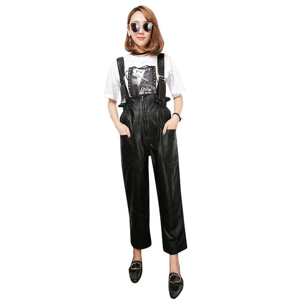 women's jumpsuits & rompers -3xl women multi-pockets genuine leather pants sheep skin female high wasit black color wq1511 dropship, Black;white
women's jumpsuits & rompers -3xl women multi-pockets genuine leather pants sheep skin female high wasit black color wq1511 dropship, Black;white