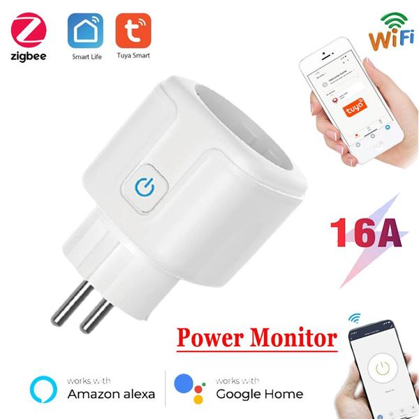 smart power plugs tuya wifi eu plug 16a 220v adapter wireless remote voice control monitor timer socket for google home alexa
smart power plugs tuya wifi eu plug 16a 220v adapter wireless remote voice control monitor timer socket for google home alexa
