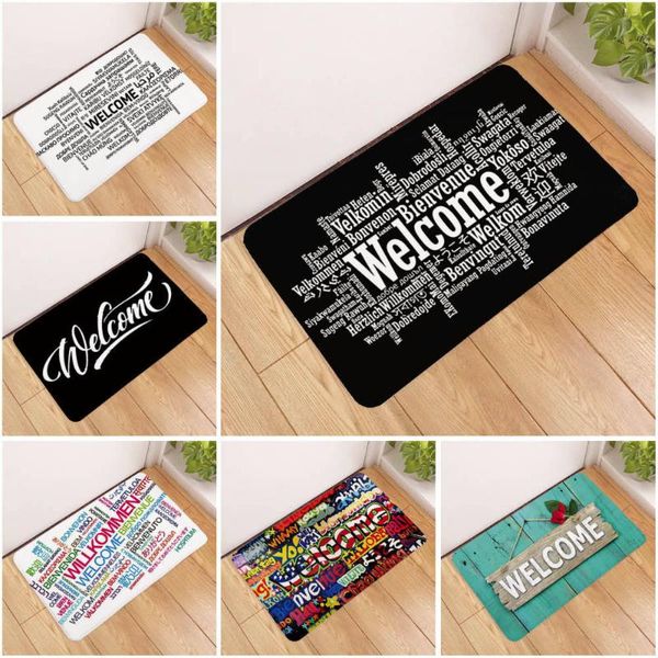 carpets flannel welcome doormat entrance mat hallway black white printed anti-slip floor rugs funny front door carpet
carpets flannel welcome doormat entrance mat hallway black white printed anti-slip floor rugs funny front door carpet