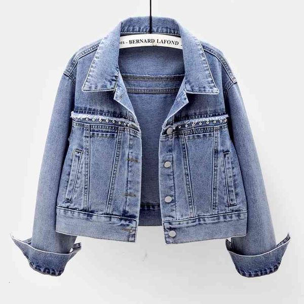 women's jackets spring autumn women harajuku denim coat short rivet long sleeve jeans jacket ladies loose single breasted out bkw0, Black;brown
women's jackets spring autumn women harajuku denim coat short rivet long sleeve jeans jacket ladies loose single breasted out bkw0, Black;brown
