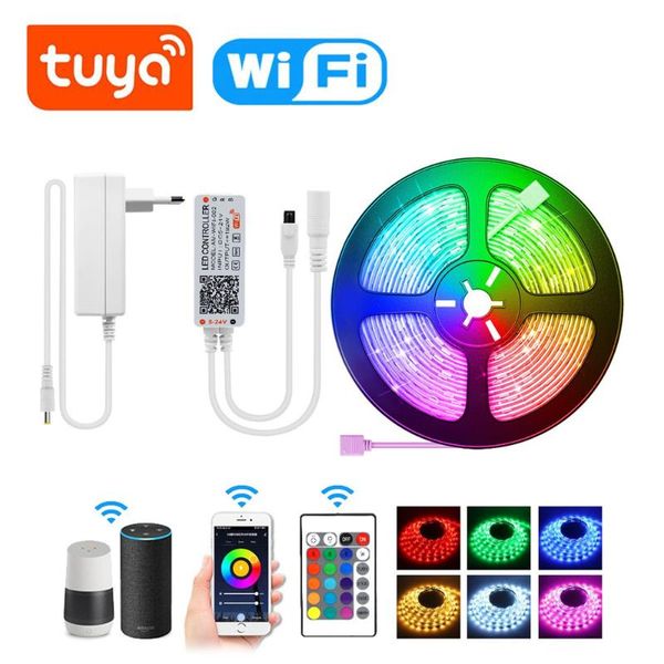 strip light with tuya smart life app wifi controller 12v 30led/m flexible work alexa google home strips led
strip light with tuya smart life app wifi controller 12v 30led/m flexible work alexa google home strips led