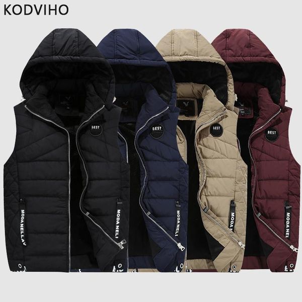 men's vests winter men sleeveless vest warm fleece body warmer casual hooded waist coat mens slim solid outwear jacket padded clothing, Black;white
men's vests winter men sleeveless vest warm fleece body warmer casual hooded waist coat mens slim solid outwear jacket padded clothing, Black;white