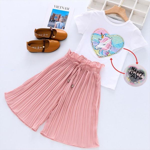 clothing set for toddler girls unicorn cotton t shirt loose cropped pants sport outfits little children kids tracksuit, White
clothing set for toddler girls unicorn cotton t shirt loose cropped pants sport outfits little children kids tracksuit, White