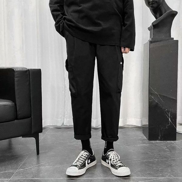 casual pants men pockets straight cargo pant mens harajuku chic all match leisure loose ins trousers oversize new, Black
casual pants men pockets straight cargo pant mens harajuku chic all match leisure loose ins trousers oversize new, Black
