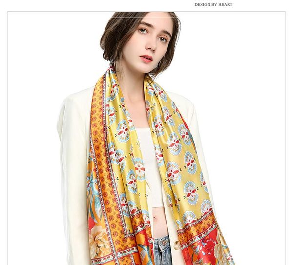 scarves 180*90cm spring simulation silk scarf women color block stitching print large shawl elegant, Blue;gray
scarves 180*90cm spring simulation silk scarf women color block stitching print large shawl elegant, Blue;gray