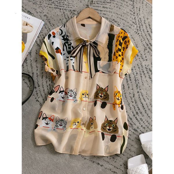 t shirt french age reducing girls' sense ribbon doll collar summer printed bat short sleeve loose women can, White
t shirt french age reducing girls' sense ribbon doll collar summer printed bat short sleeve loose women can, White