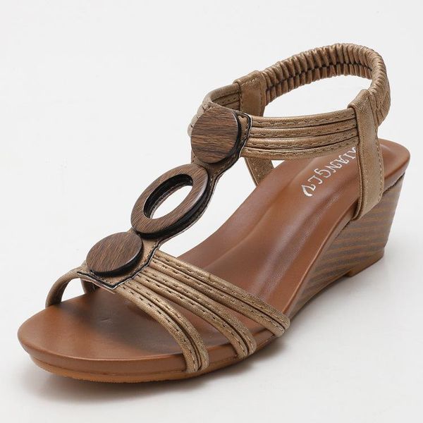 sandals wedge women's thick-soled 2021 summer casual soft-soled mother shoes plus size retro roman, Black
sandals wedge women's thick-soled 2021 summer casual soft-soled mother shoes plus size retro roman, Black