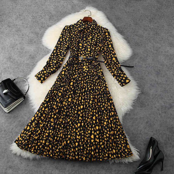 dresses european and american women's clothing styles for spring 2021 long sleeved heart-print fashion belt pleated dress v7r3, Black;gray
dresses european and american women's clothing styles for spring 2021 long sleeved heart-print fashion belt pleated dress v7r3, Black;gray