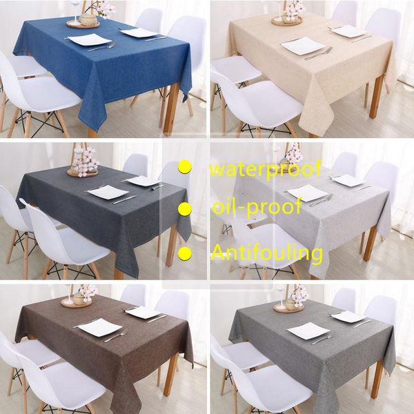 table cloth simple modern solid color rectangular waterproof tablecloth fabric coffee for living room linen cover
table cloth simple modern solid color rectangular waterproof tablecloth fabric coffee for living room linen cover