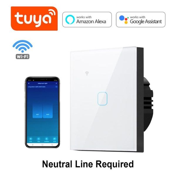 smart home control tuya alexa wifi app google light switch 110v 220v eu us type neutral wire is required
smart home control tuya alexa wifi app google light switch 110v 220v eu us type neutral wire is required