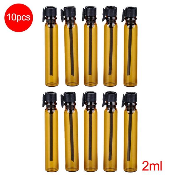 portable refillable 2ml 10pcs mini empty brown glass perfume bottle with black cap trial pack tube essential oil container storage bottles &
portable refillable 2ml 10pcs mini empty brown glass perfume bottle with black cap trial pack tube essential oil container storage bottles &