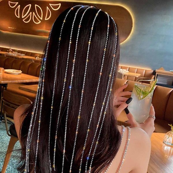 shine full rhinestone headband for women long tassel crystal hairclip wedding party hair accessories jewelry clips & barrettes, Golden;silver
shine full rhinestone headband for women long tassel crystal hairclip wedding party hair accessories jewelry clips & barrettes, Golden;silver