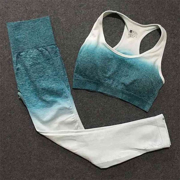 lantech women sports suits set yoga sets gym fitness ombre athletic pants bra wear leggings seamless active 210802, Gray
lantech women sports suits set yoga sets gym fitness ombre athletic pants bra wear leggings seamless active 210802, Gray