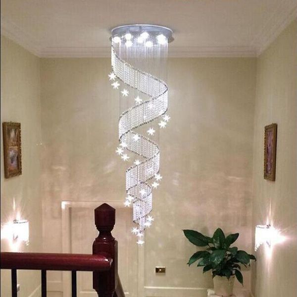 pendant lamps modern spiral k9 crystal led ceiling lights large staircase indoor gu10led long stair lighting fixtures
pendant lamps modern spiral k9 crystal led ceiling lights large staircase indoor gu10led long stair lighting fixtures