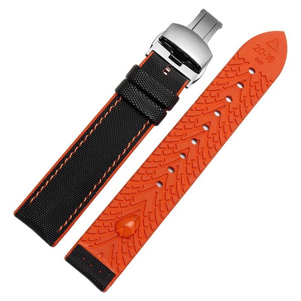 watch bands 18mm 20mm 22mm 24mm watchband nylon + rubber bottom strap men women butterfly buckle, Black;brown
watch bands 18mm 20mm 22mm 24mm watchband nylon + rubber bottom strap men women butterfly buckle, Black;brown