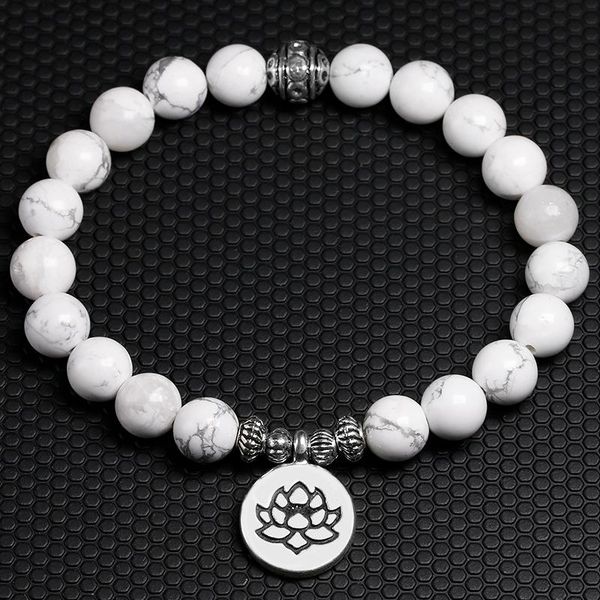 beaded, strands white howlite natural stone bracelet homme femme charms 8mm men strand beads yoga bracelets women, Black
beaded, strands white howlite natural stone bracelet homme femme charms 8mm men strand beads yoga bracelets women, Black