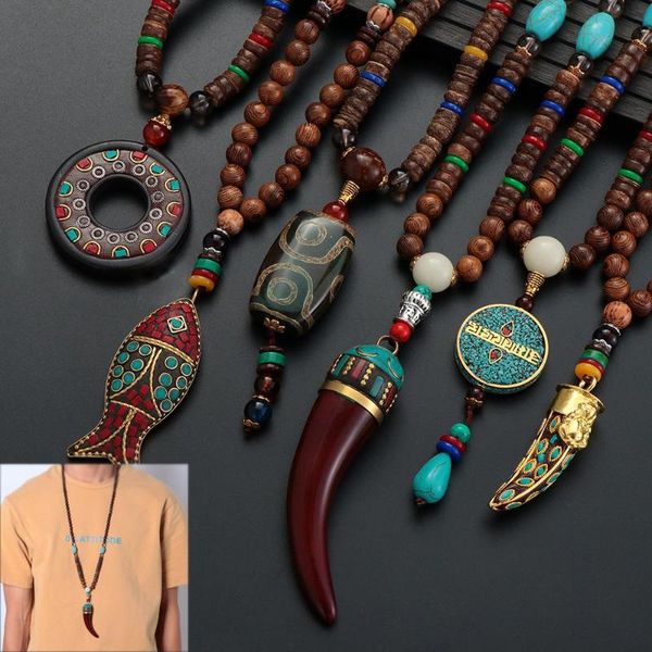 pendant necklaces handmade nepal buddhist horn fish mala bead necklace ethnic long jewelry lucky gift, Silver
pendant necklaces handmade nepal buddhist horn fish mala bead necklace ethnic long jewelry lucky gift, Silver
