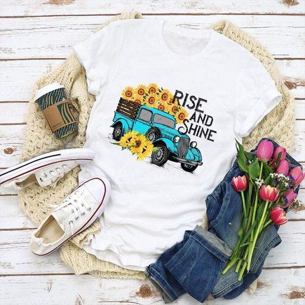and women graphic vintage sunflower men t shirts truck camper print summer clothes womens clothing tee female, White;black
and women graphic vintage sunflower men t shirts truck camper print summer clothes womens clothing tee female, White;black