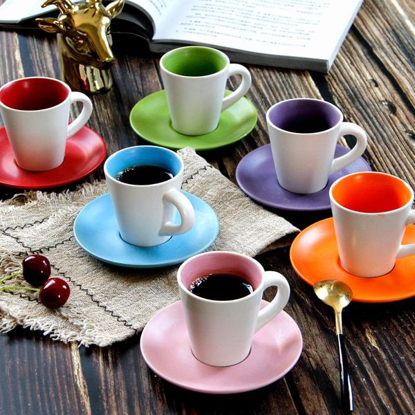 100ml low gloss frost texture demitasse espresso cup saucer set cafe mini expresso italian black coffee mug tray wholesale cups & saucers
100ml low gloss frost texture demitasse espresso cup saucer set cafe mini expresso italian black coffee mug tray wholesale cups & saucers