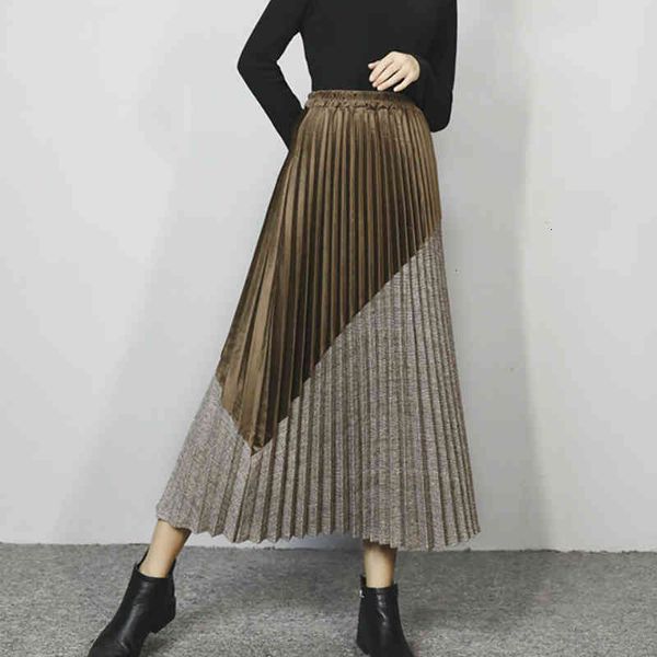 skirts skirts autumn winter patchworkl plaid veet a-line maxi pleated slanting spliced pleuche ankle long c 7egd, Black
skirts skirts autumn winter patchworkl plaid veet a-line maxi pleated slanting spliced pleuche ankle long c 7egd, Black