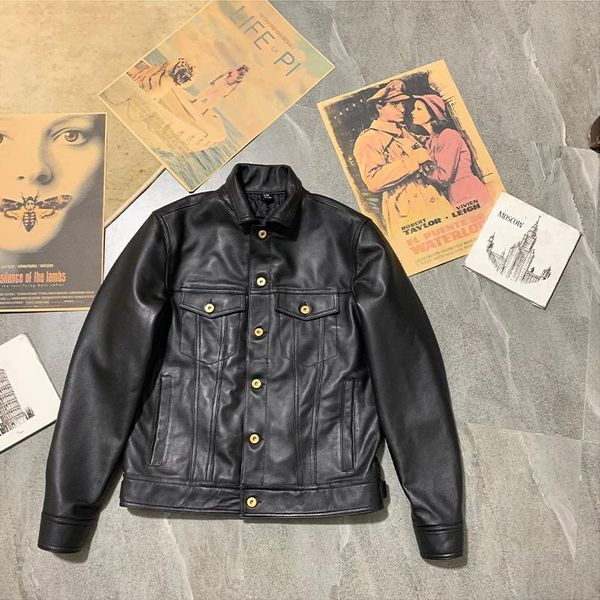 men's leather & faux yr.super sales.$89.99.100% sheepskin coat,eur size,genuine jacket.fashion 507 style outwear., Black
men's leather & faux yr.super sales.$89.99.100% sheepskin coat,eur size,genuine jacket.fashion 507 style outwear., Black