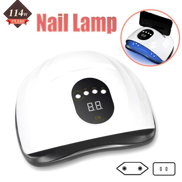 nail dryers led uv manicure dryer lamp for gel polish 114w quick-drying potherapy art machine tool equipment
nail dryers led uv manicure dryer lamp for gel polish 114w quick-drying potherapy art machine tool equipment