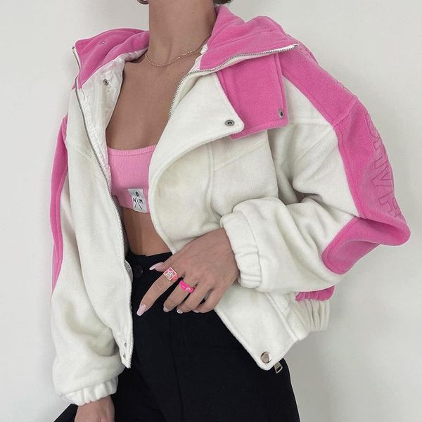 women's jackets jacket coat women autumn fashion trend hit color high-neck plush casual 2021 waist loose long sleeve, Black;brown
women's jackets jacket coat women autumn fashion trend hit color high-neck plush casual 2021 waist loose long sleeve, Black;brown
