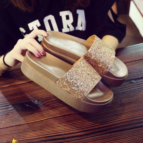 slippers 2021 women's summer beach casual shoes girls crystal wedges slipper fashion loafers platform mujer slides slate, Black
slippers 2021 women's summer beach casual shoes girls crystal wedges slipper fashion loafers platform mujer slides slate, Black
