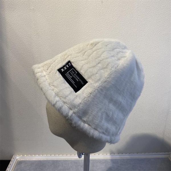 hairy fisherman's hat female han banfashion fashionable daily warm rabbit hair hat thickened cold proof bucket hat in autumn and winter, Blue;gray
hairy fisherman's hat female han banfashion fashionable daily warm rabbit hair hat thickened cold proof bucket hat in autumn and winter, Blue;gray
